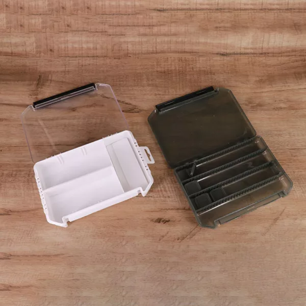 Outdoor Plastic Multifunctional Storage Box 4-Grid Clear Professional Fishing Lures Hook Bait Box - Image 6