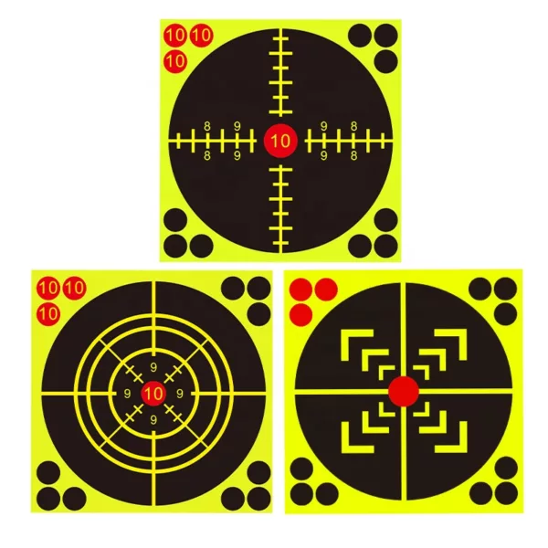 Different Size Splatter Reactive Targets Self Adhesive Paper Targets Can Shave Silhouette 152mm 6inch Paper Target - Image 3