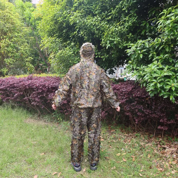 Hot Selling 3D Leaves Woodland Brown Camouflage Clothing Clothes and Pants for Hunting Shooting Ghillie Suit Camo Suit - Image 5