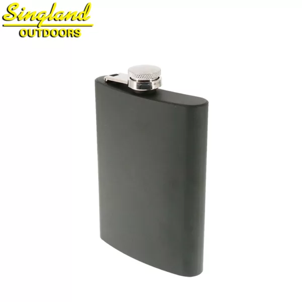 Camping Hip Flask Olive Green 8 oz Stainless Steel Pocket Hip Flask Hot Sale 8Oz Metal Whisky Stainless Steel Hip Flask - Image 3