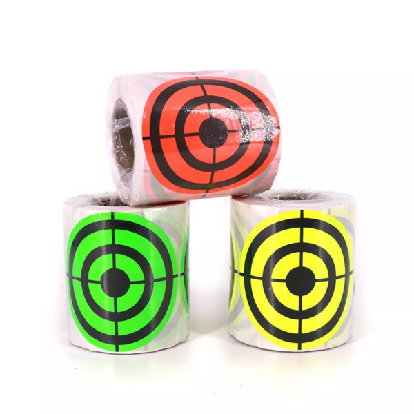 Fluorescent  Colorful Targets 200pcs-3inches Sticker Shooting Paper Targets Adhesive  Shooting Targets