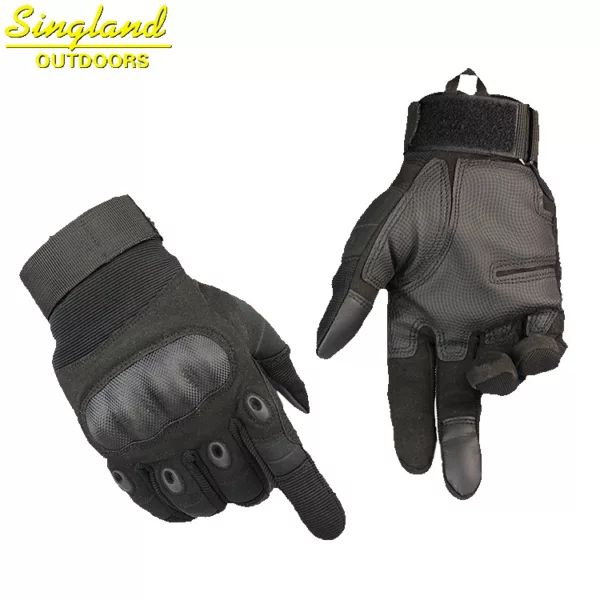 Combat Full Finger Rubber Hard Knuckle Gloves Hunting Paintball Outdoor Sport Gloves - Image 3