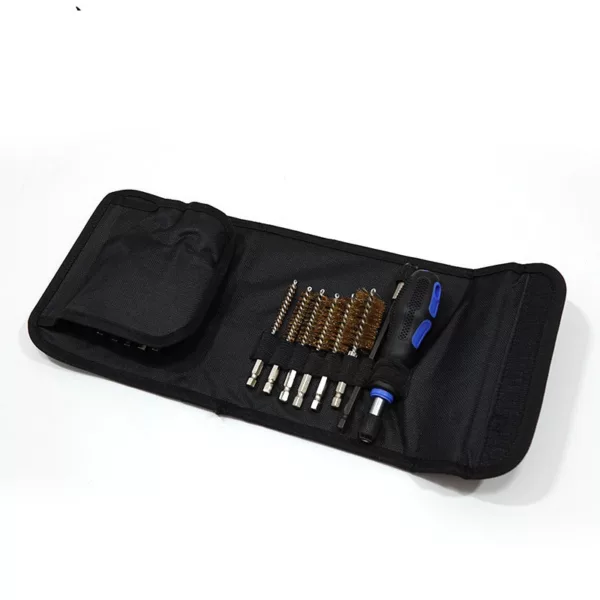 Shooting Accessories 20 pcs Utility Tube Cleaning Kit in Black Pouch Cleaning Brushes - Image 2