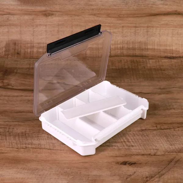 Outdoor Plastic Multifunctional Storage Box 4-Grid Clear Professional Fishing Lures Hook Bait Box - Image 4