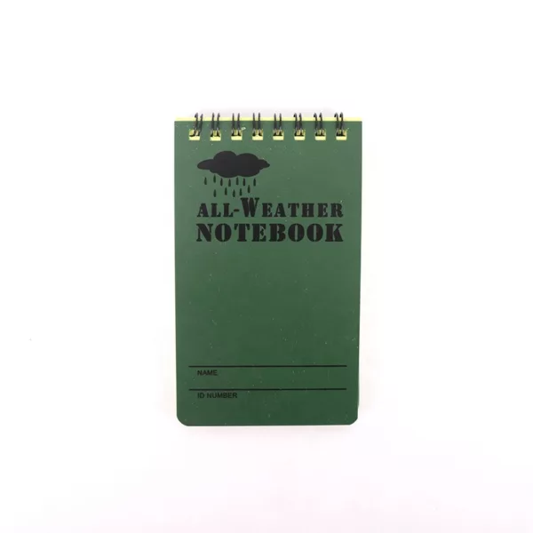 All Weather Pocket Notepad with Cover Steno Pad Memo Book Grid Paper Writing Waterproof Teaproof Notebook