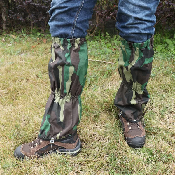 Leg Gaiters for Boots Waterproof Hiking Climbing Hunting Snow High Leg Gaiters