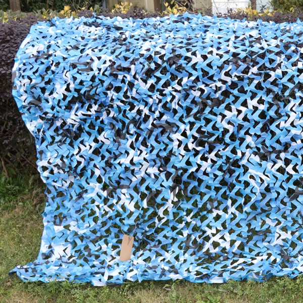 3 x 2 m Outdoor Camping Hunting Camouflage Netting Home Decoration Blind Cover Blue Camo Net - Image 4