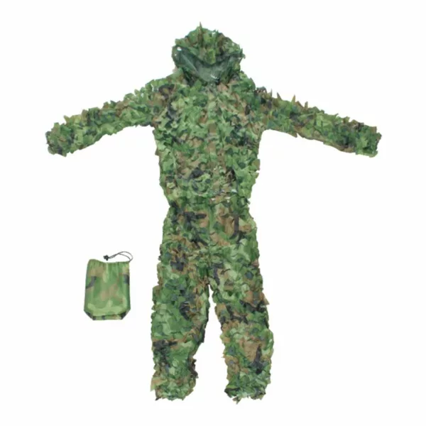 Multi Color Choice 3D Leaves Woodland Camouflage Clothing Clothes and Pants for Hunting Shooting Wildlife Ghillie Suit - Image 2