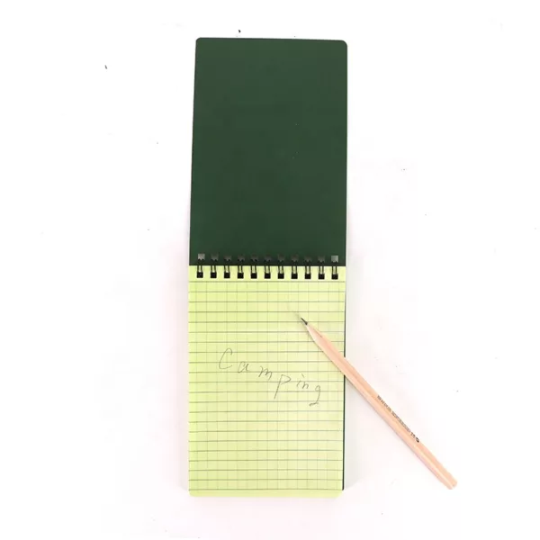 All Weather Pocket Notepad with Cover Steno Pad Memo Book Grid Paper Writing Waterproof Teaproof Notebook - Image 2