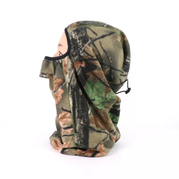 Outdoor Camping Skiing Fleece Face Balaclava Hood Camouflage Thermal Tactical Full Face Mask Tactical Cap - Image 3