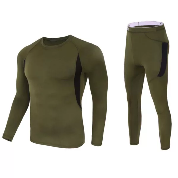 Men's Outdoor Tactical Clothing Sport Long Johns Thermal Underwear Set