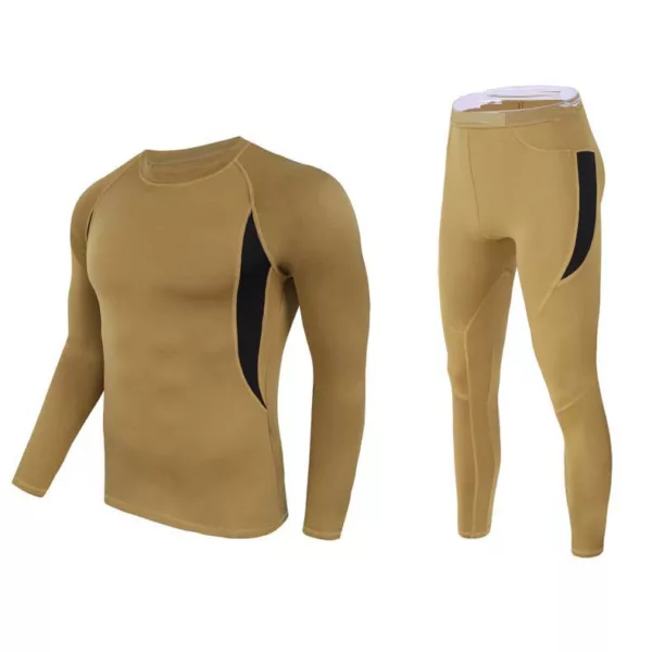 Men's Outdoor Tactical Clothing Sport Long Johns Thermal Underwear Set - Image 2