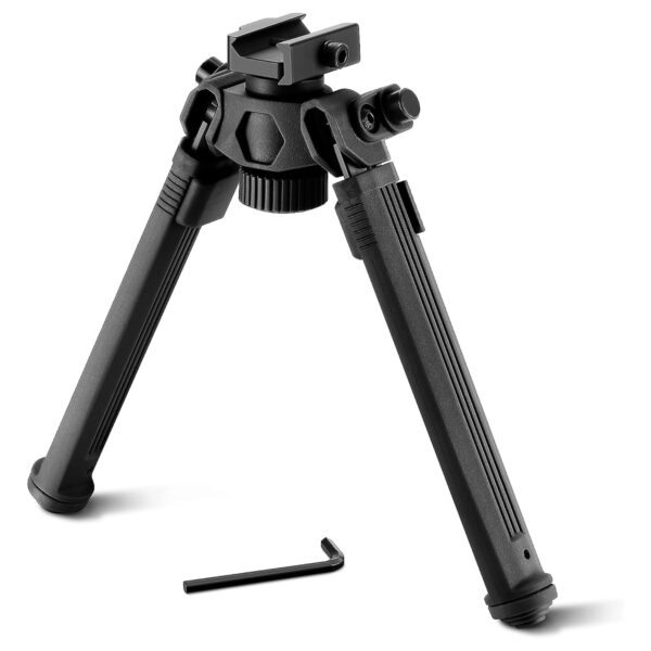 Tactical Bipod 6-9 Inches Picatinny Bipod for Rifles with 6 Adjustable Heights