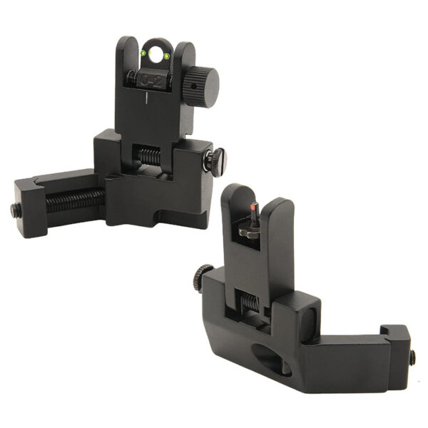 45 Degree Offset Flip Iron Sight Fiber-Optic Sight Aiming - Image 6