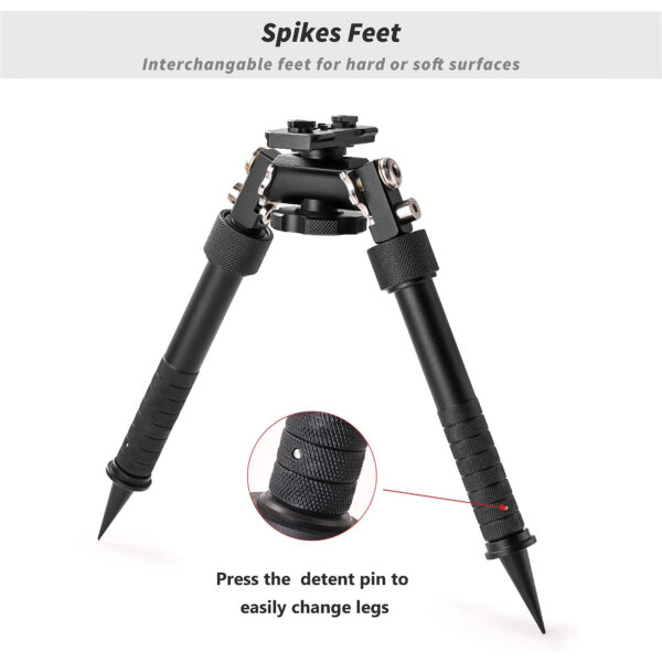 Tactical Rifle Bipod with Mlok Adapter - Image 6