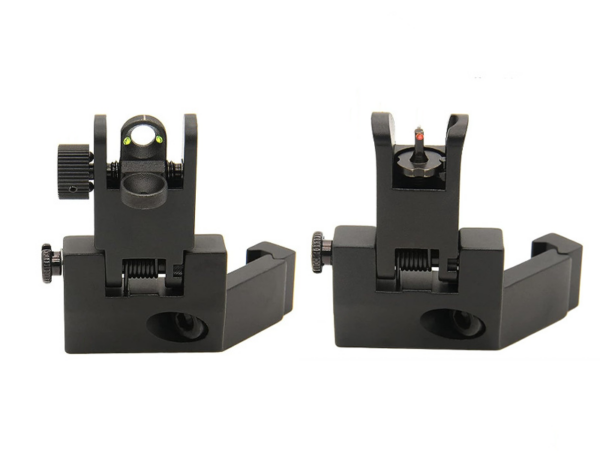 45 Degree Offset Flip Iron Sight Fiber-Optic Sight Aiming