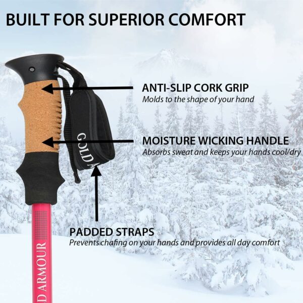 Aluminum Lightweight Hiking Poles Trekking Poles - Image 4