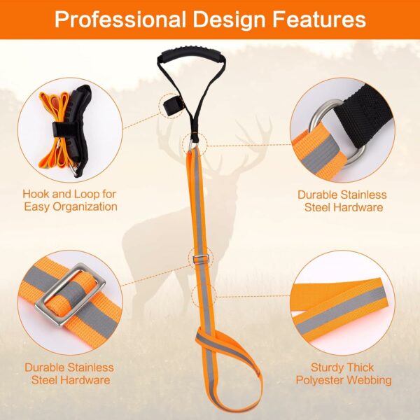 Deer Drag Strap with Reflective Stripe - Image 2