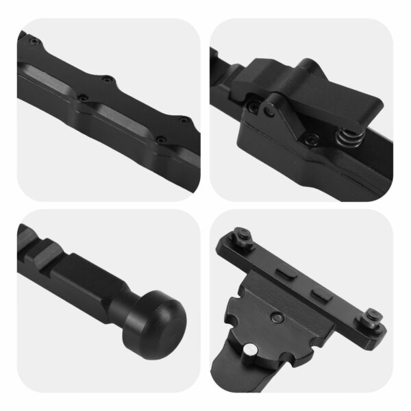 V9 Split Support Bipod Support Aluminum Alloy Support for Shooting, Hunting and Telescope - Image 3