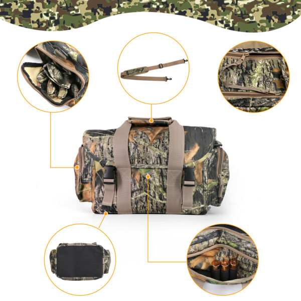 Camouflage Travel Duffel Bag Sports Waterproof Large Carry Hand Bag Oxford Fabric 3D Leaf Bag for Hunting Hiking Camping Fishing - Image 5