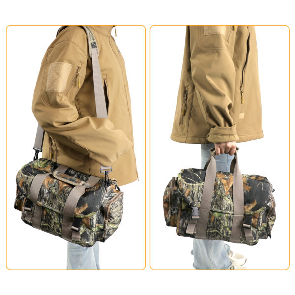 Camouflage Travel Duffel Bag Sports Waterproof Large Carry Hand Bag Oxford Fabric 3D Leaf Bag for Hunting Hiking Camping Fishing - Image 6