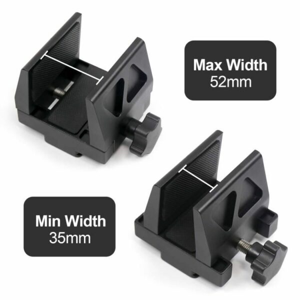 Heavy Duty Aluminum Dual Jaw Closure Rifle Clamp Saddle - Image 3