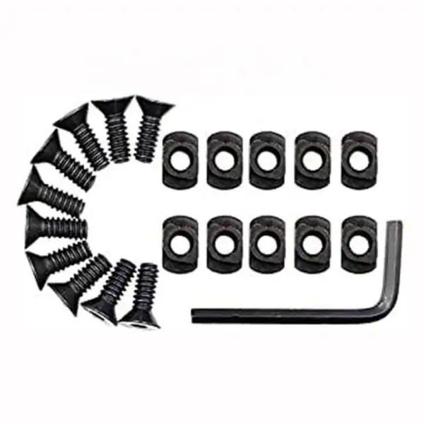 Mlock Nuts and Bolts Set of 10 pcs Replacement Set for Rail Parts