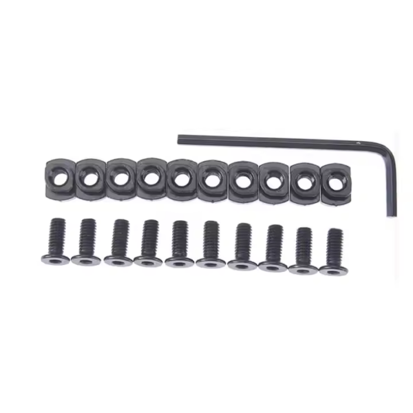 Mlock Nuts and Bolts Set of 10 pcs Replacement Set for Rail Parts - Image 2