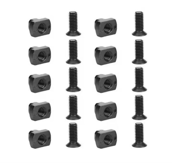 Mlock Nuts and Bolts Set of 10 pcs Replacement Set for Rail Parts - Image 3