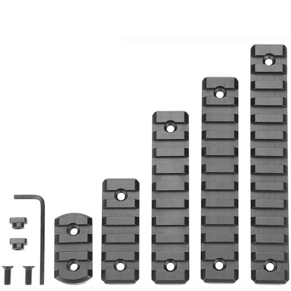 Aluminum Accessory Rail Set for Mlok with T-Nuts & Screws