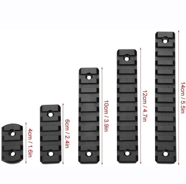 Aluminum Accessory Rail Set for Mlok with T-Nuts & Screws - Image 2