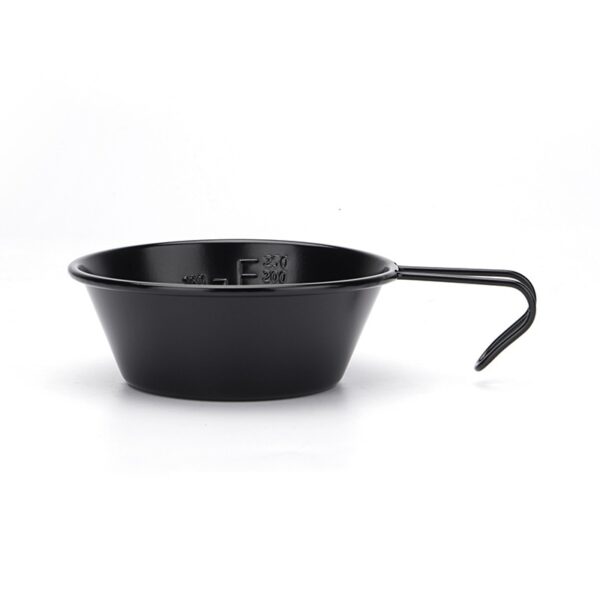 250-300ml Different Color and Non-stick Coating Camping Sierra Bowl with Handle Portable Stainless Steel Sierra Cup with Scale