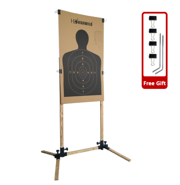 Paper Target Sheet Archery Shooting & Cardboard Targets Includes H Shape Base, Cardboard Target Box, Ground Anchors, Target Clip - Image 2