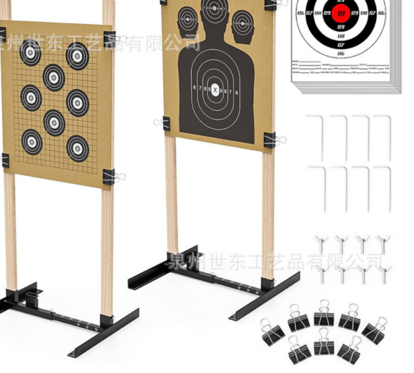 Paper Target Sheet Archery Shooting & Cardboard Targets Includes H Shape Base, Cardboard Target Box, Ground Anchors, Target Clip - Image 7