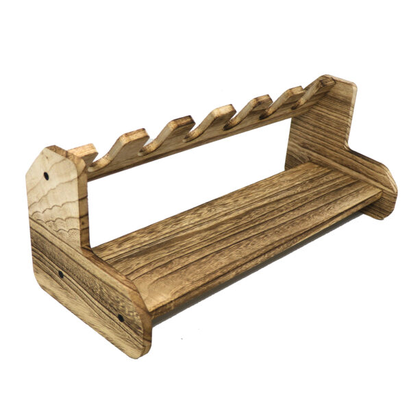 Wooden Wall Mount hanger with Wire Lock Wall Rack Runner Mount - Image 4