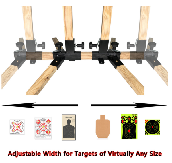 Paper Target Sheet Archery Shooting & Cardboard Targets Includes H Shape Base, Cardboard Target Box, Ground Anchors, Target Clip - Image 4