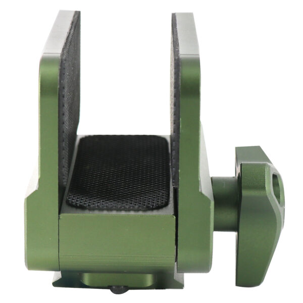 Green Adapter Shooting Rest Aluminum Rest Clamp Saddle Hunting Tripod Mount with Quick Release Plate - Image 2