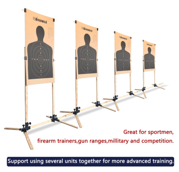 Paper Target Sheet Archery Shooting & Cardboard Targets Includes H Shape Base, Cardboard Target Box, Ground Anchors, Target Clip - Image 6