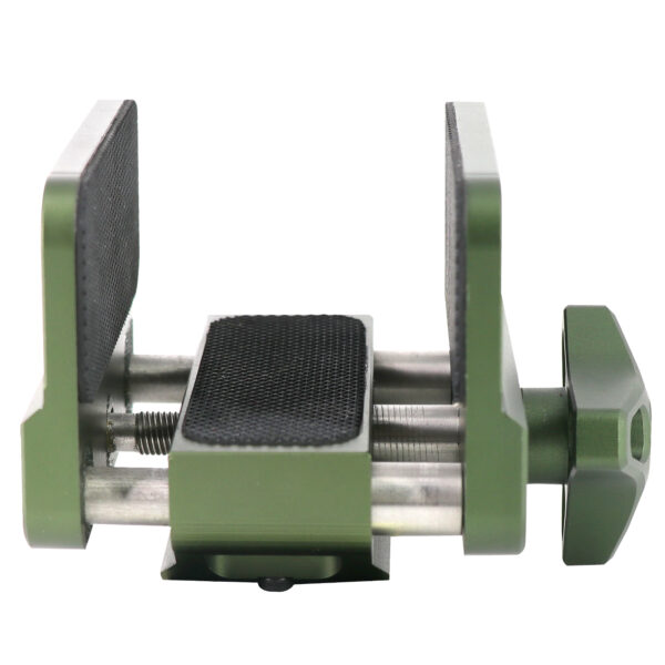 Green Adapter Shooting Rest Aluminum Rest Clamp Saddle Hunting Tripod Mount with Quick Release Plate - Image 3