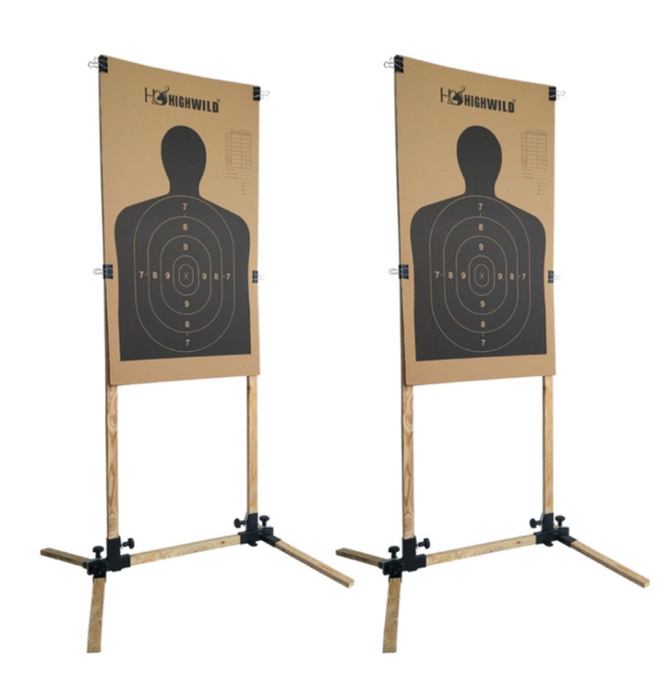 Paper Target Sheet Archery Shooting & Cardboard Targets Includes H Shape Base, Cardboard Target Box, Ground Anchors, Target Clip