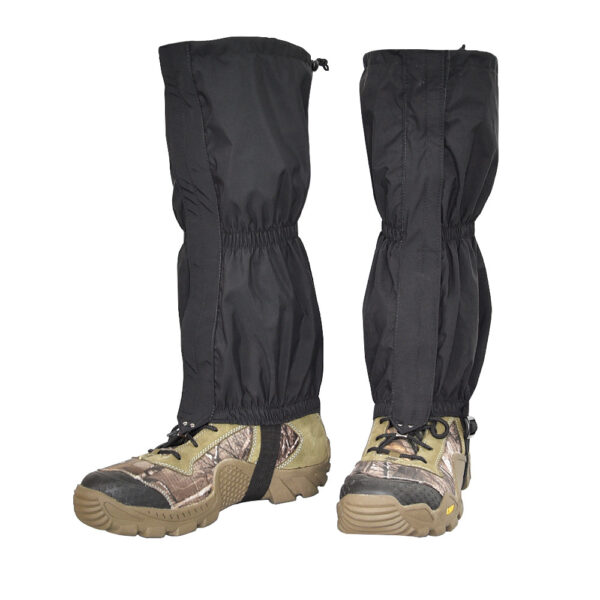 Outdoor Hiking Walking Climbing Hunting Skiing Gaiters Anti-Tear Ankle Black Waterproof Leg Gaiter