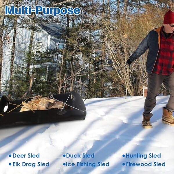 New Design Multi-Purpose Utility Deer Drag Sleds Waterproof Sliding Mat - Image 5