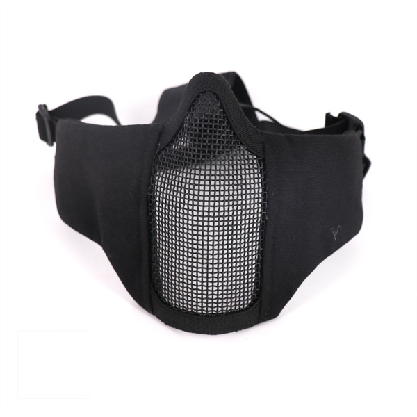 Shooting Accessories Foldable Half Face Protective Mesh Face Mask Black