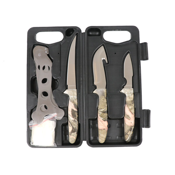 5pcs Hunting Fishing Knife Set Portable Butcher Processor Set Stainless Steel