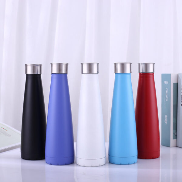 400-500ml Camping Stainless Steel Small Mouth Bottle Outdoor Sports Car Portable Insulation Cup Mug Water Bottle