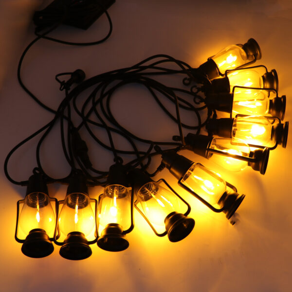 Filament Style Kerosene Lamp Solar Outdoor Garden Decoration LED Light Bulbs - Image 2