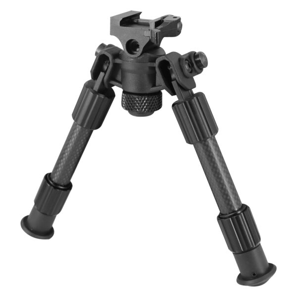 Tactical Rail Carbon Fiber Bipod with twist lock